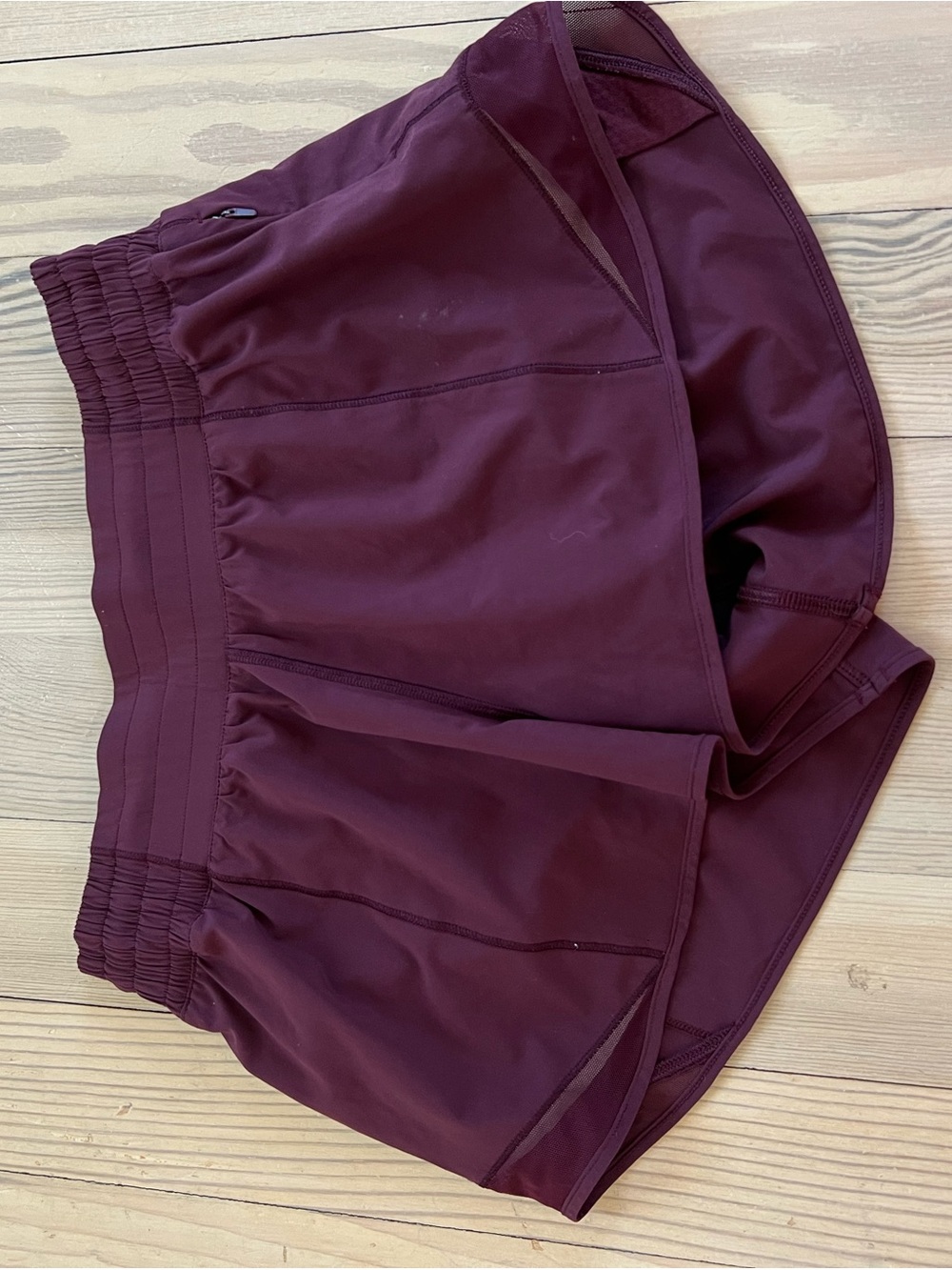 lululemon athletica Wine-Colored Athletic Shorts